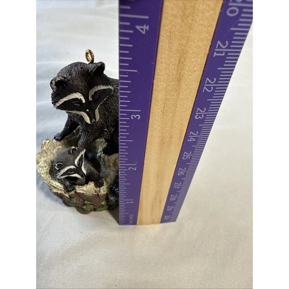 Hallmark Keepsake Ornament #3 Curious Raccoons Majestic Wilderness 1999